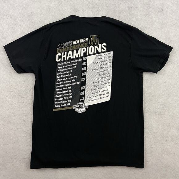 NHL Las Vegas Golden Knights T Shirt Mens Size L Western Conference Champions - Picture 4 of 8